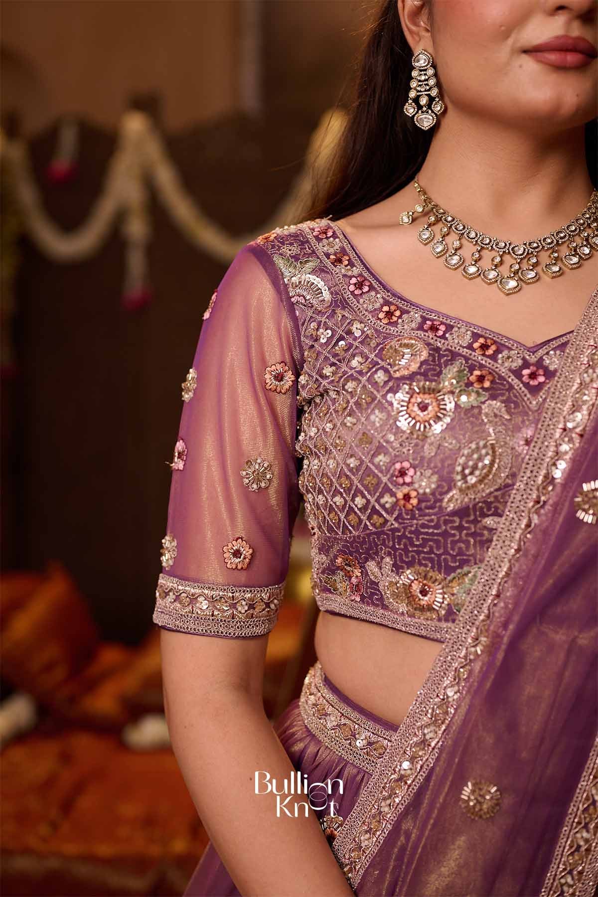 Ishira | Premium Organza Tissue Lehenga for Bridal Gatherings