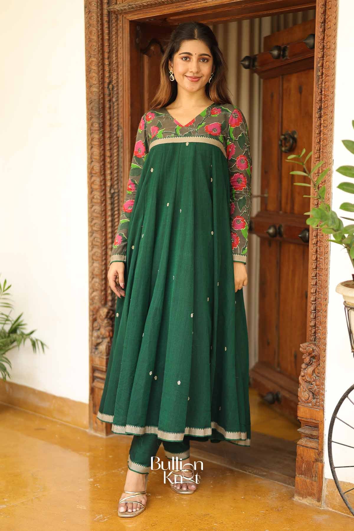 Bagban Handcrafted Anarkali Suit Set for Festive Wear