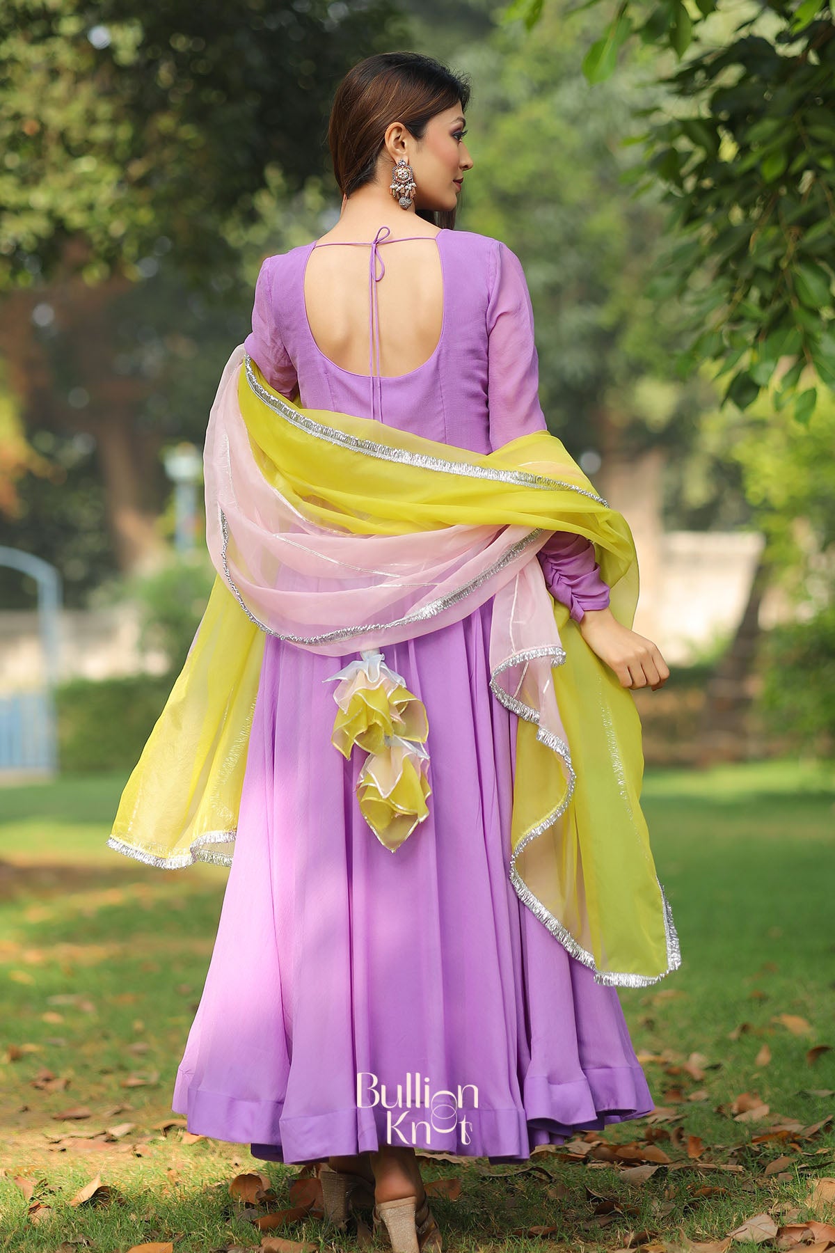 Sofiya Anarkali Suit Set in Lilac