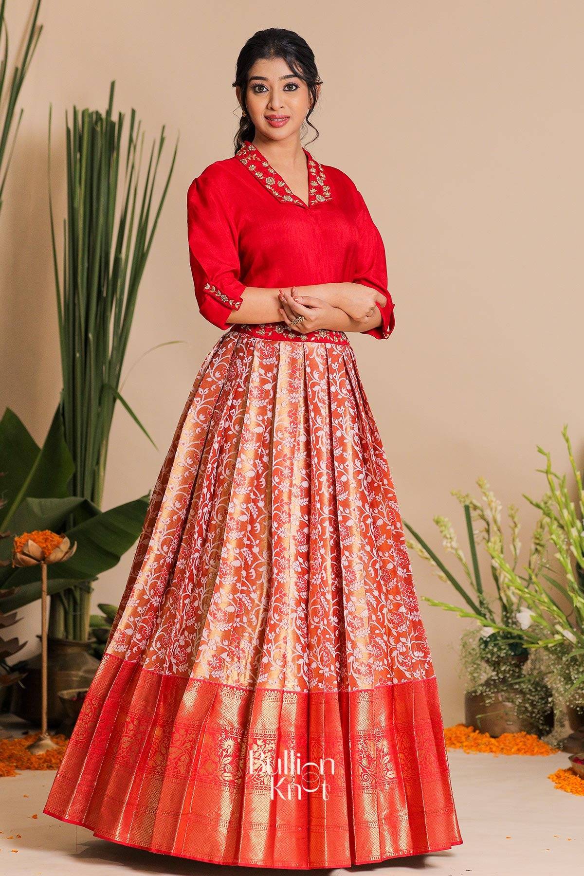 Meera Indo Western in Red
