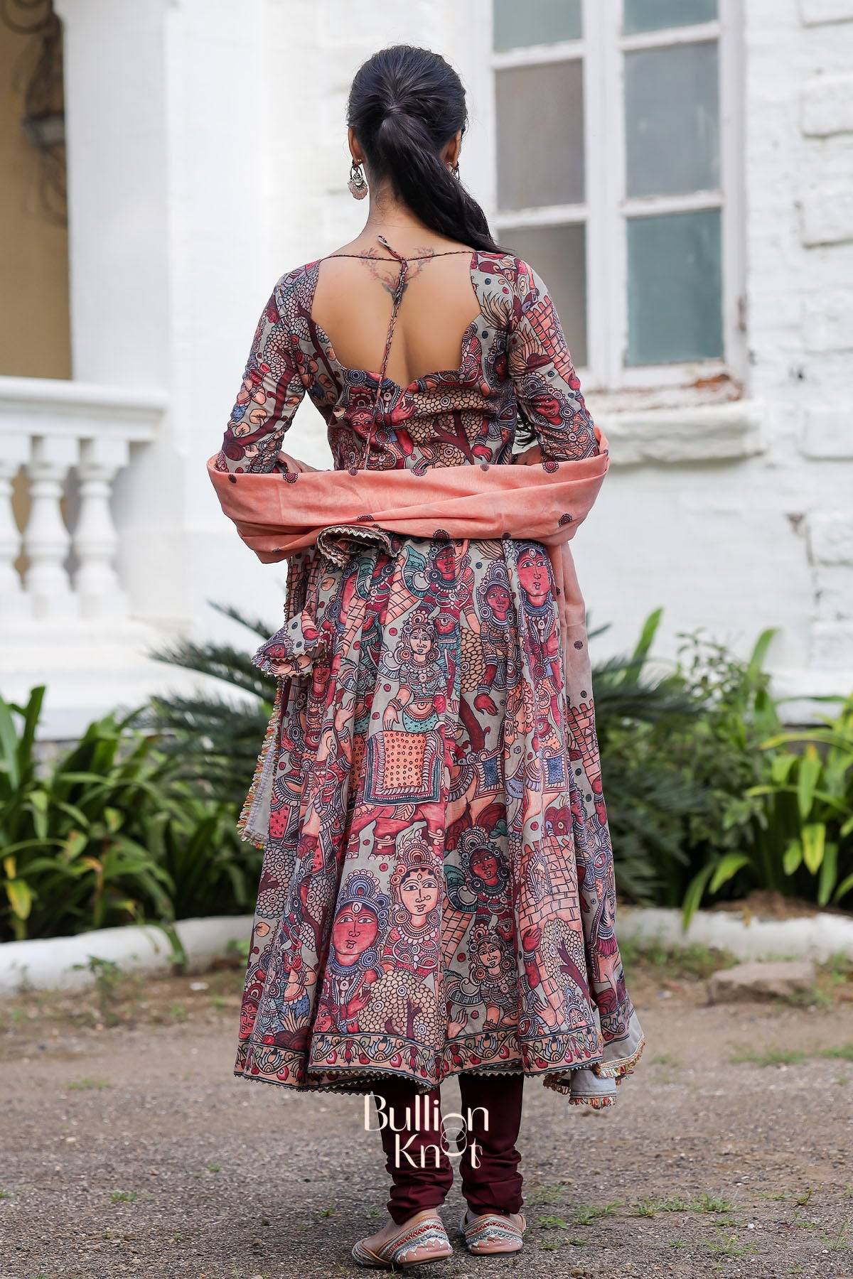 Kuhu Anarkali (Dress) in Maroon