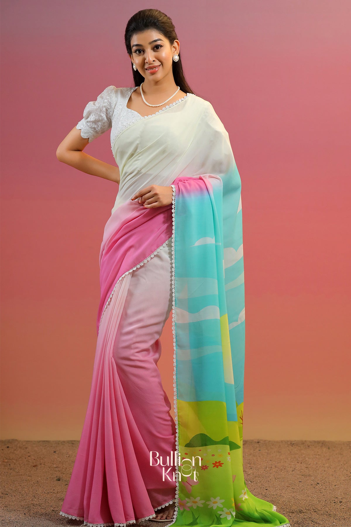 Vanmayi Saree in Pink