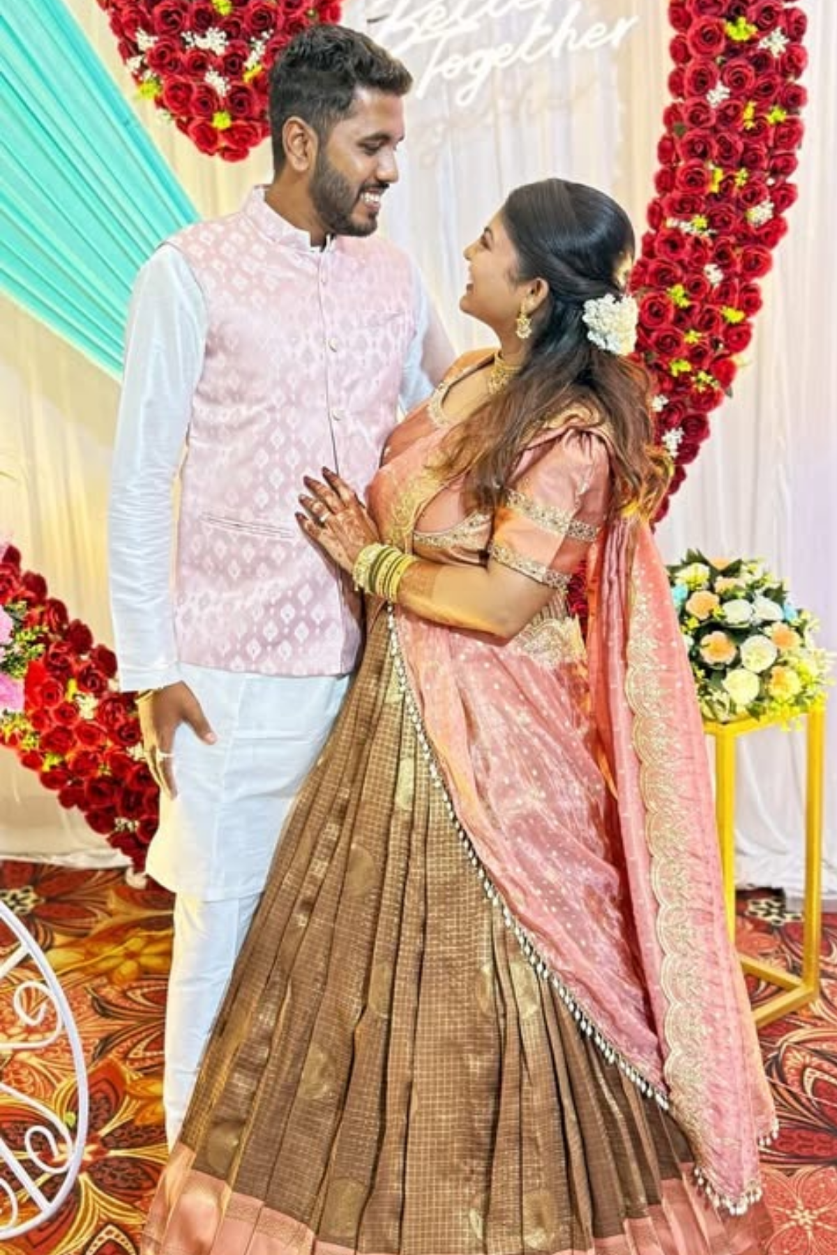 Tamannaah Lehenga Set in Copper