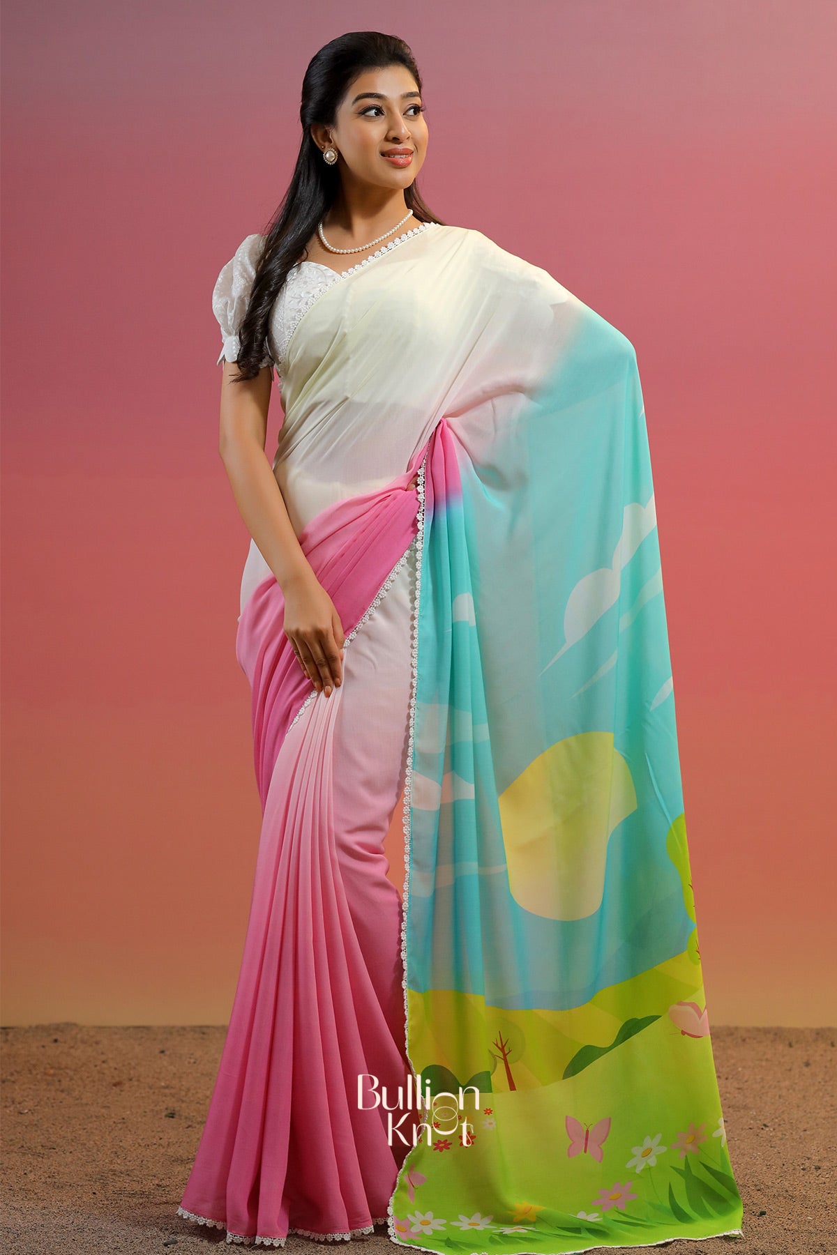 Vanmayi Saree in Pink