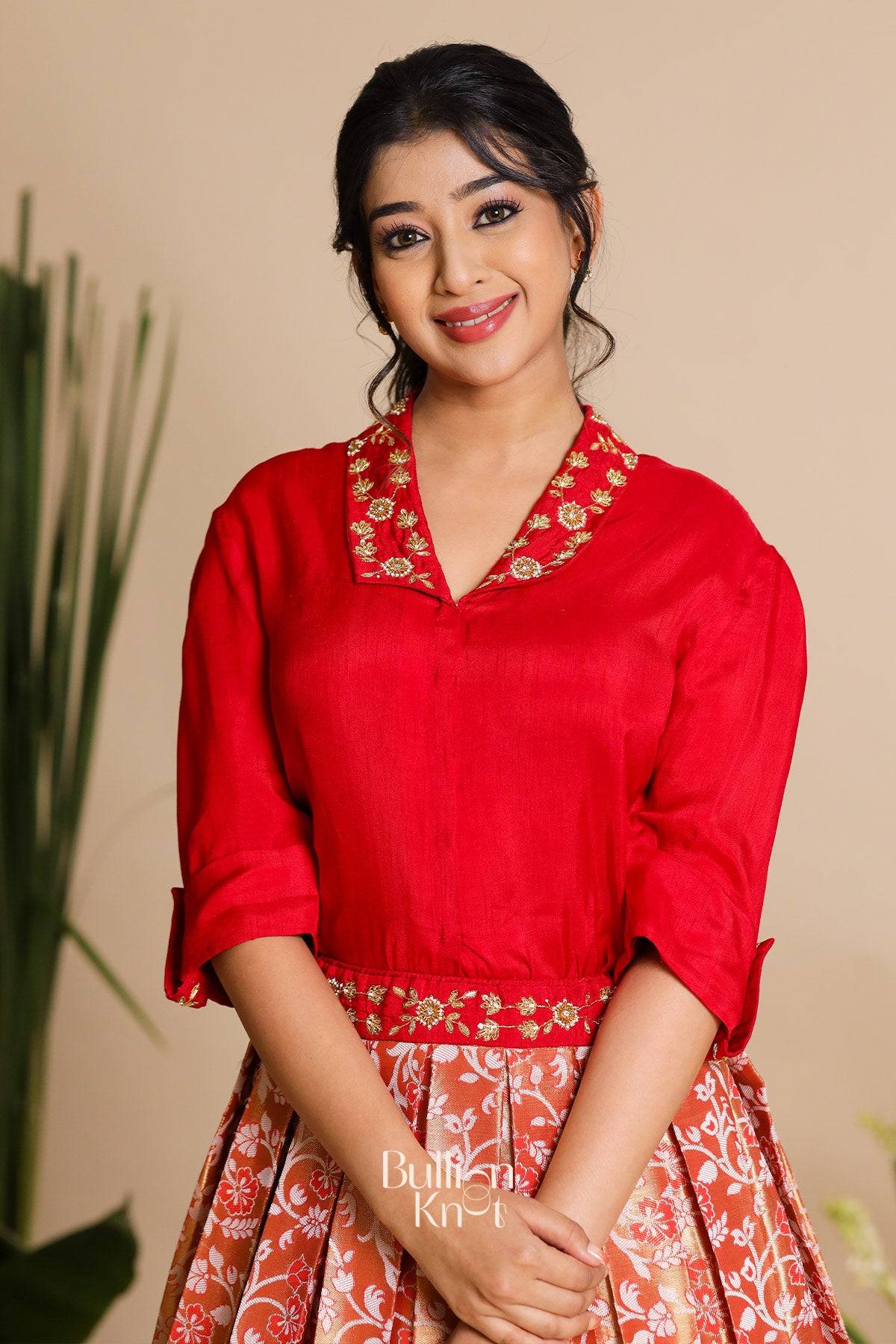 Meera Indo Western in Red