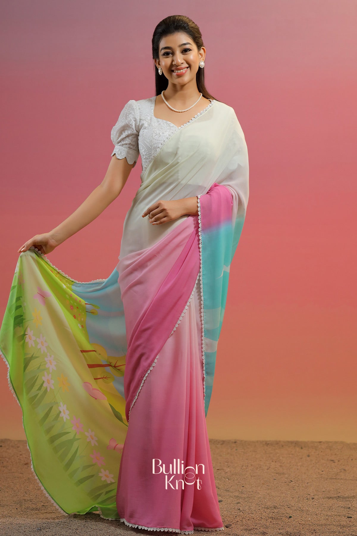 Vanmayi Saree in Pink