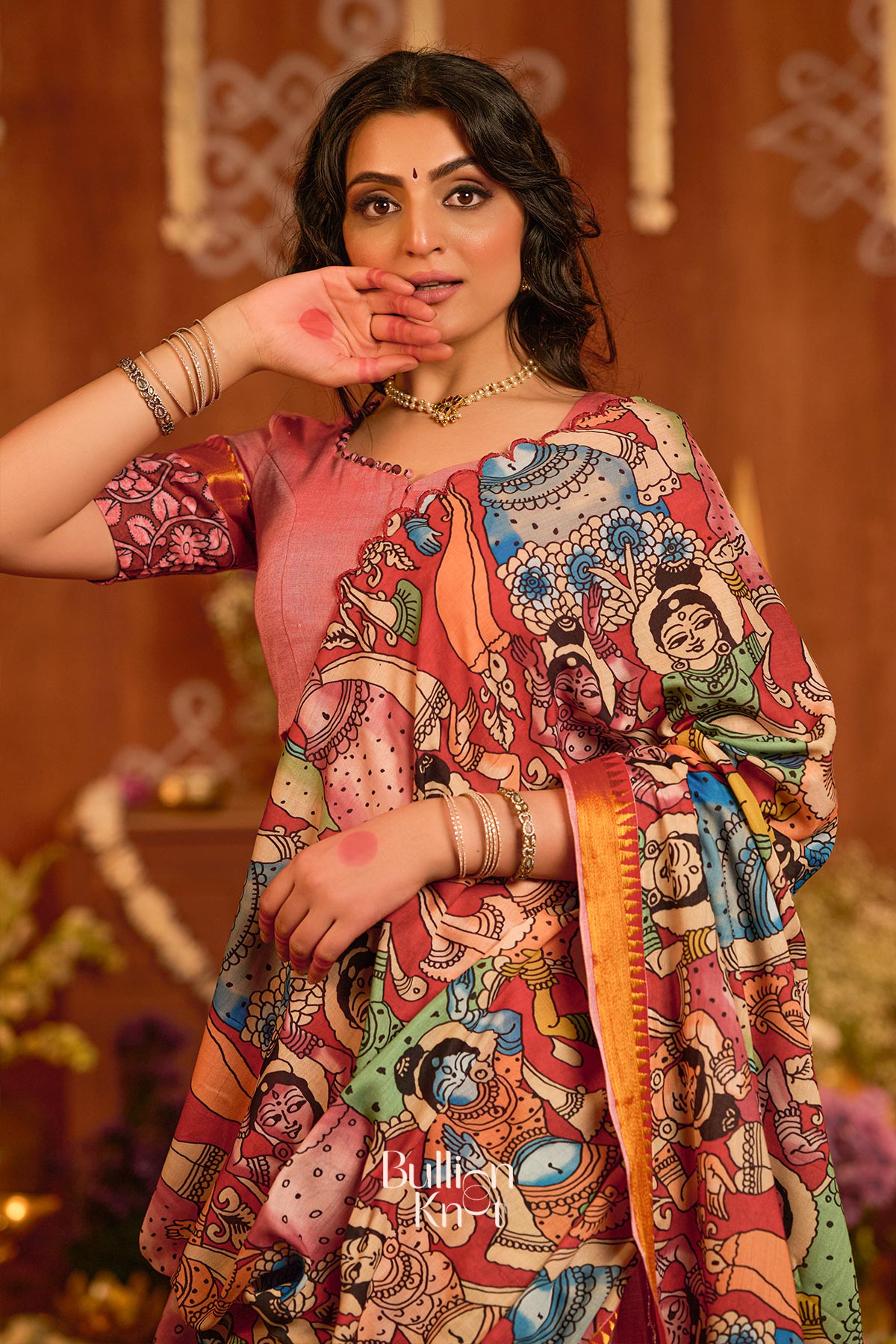 Parinita Half Saree in Peach