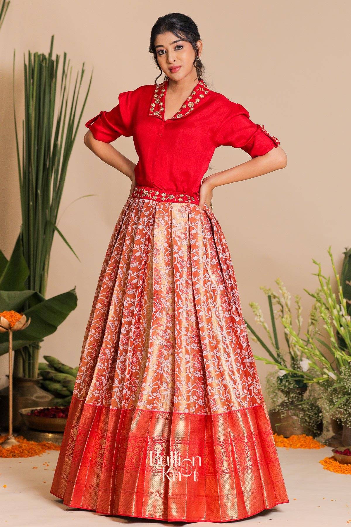 Meera Indo Western in Red
