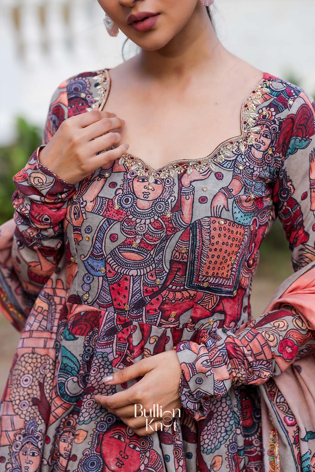 Kuhu Anarkali (Dress) in Maroon