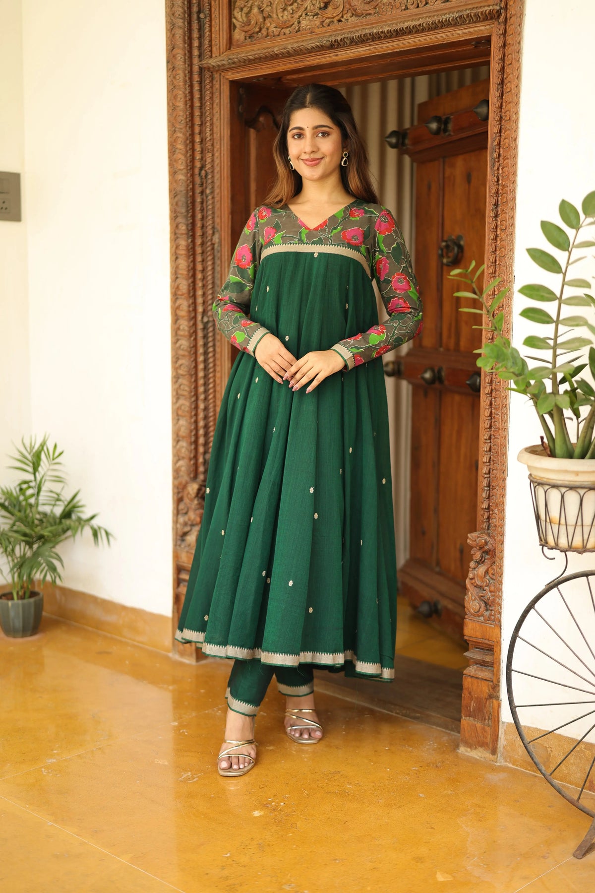 Bagban Handcrafted Anarkali Suit Set for Festive Wear