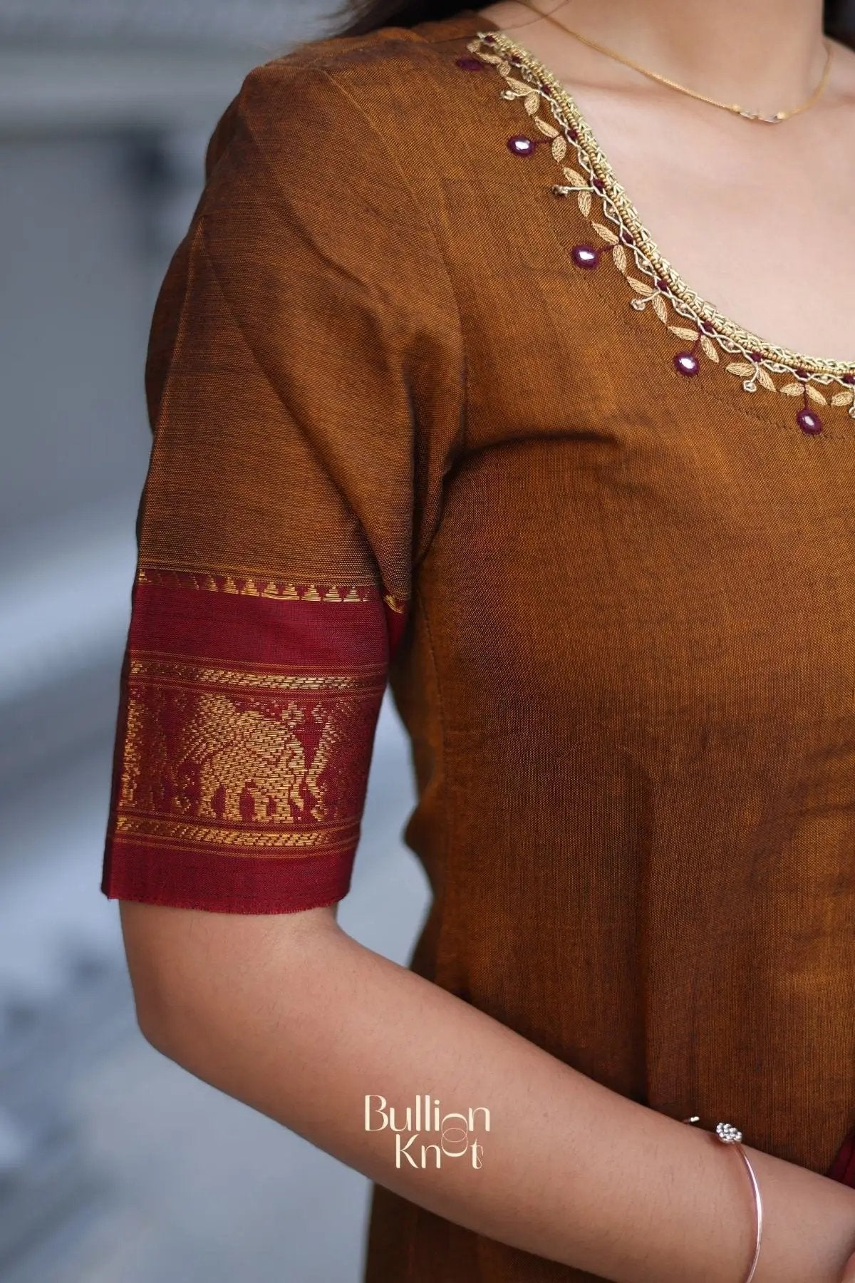 Vidhya Kurta set In Ochre Yellow