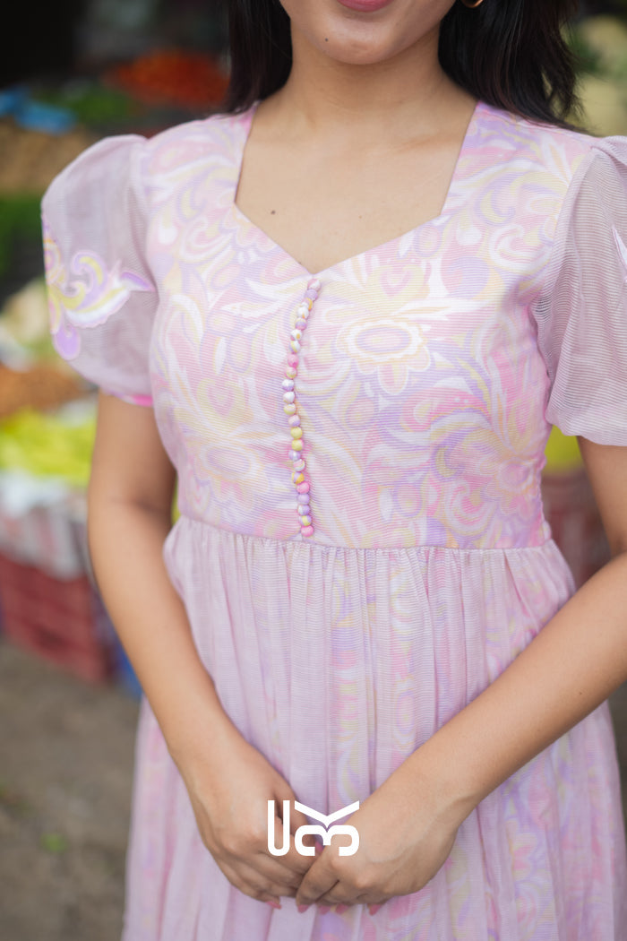 Vaila Drift Kota Doria Midi (Dress) in Pink