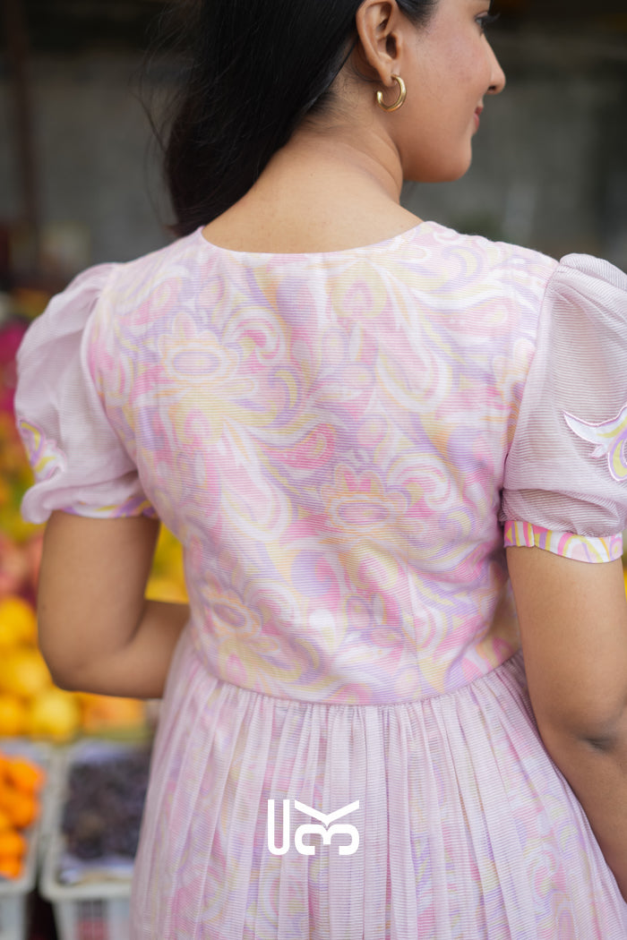 Vaila Drift Kota Doria Midi (Dress) in Pink