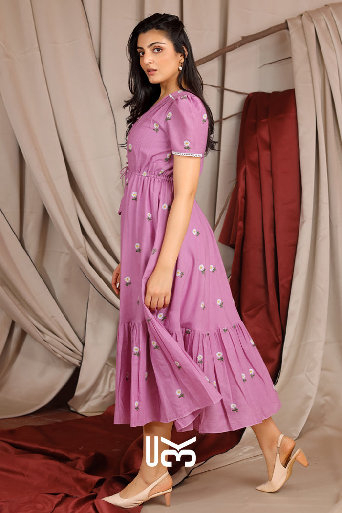 Belle Summer Midi (Dress) in Lavender