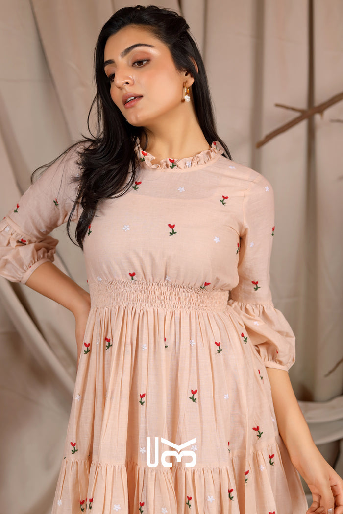 Dahlia Summer Midi (Dress) in Ivory