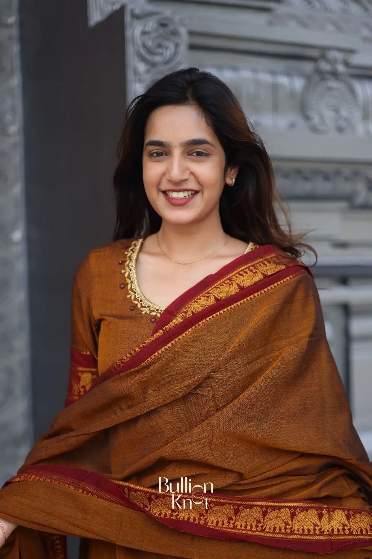 Vidhya Kurta set In Ochre Yellow