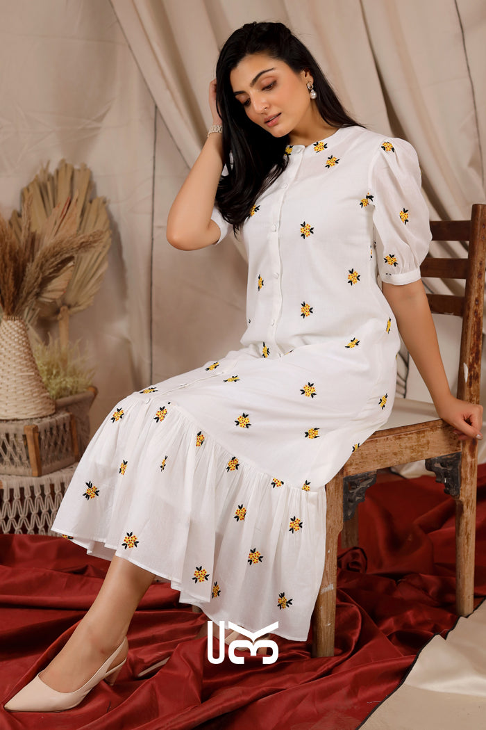 Micheal Summer Midi (Dress) in White
