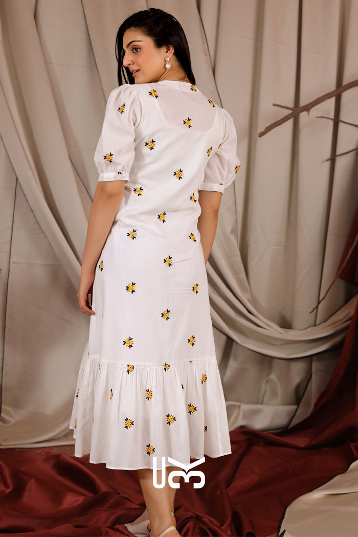 Micheal Summer Midi (Dress) in White