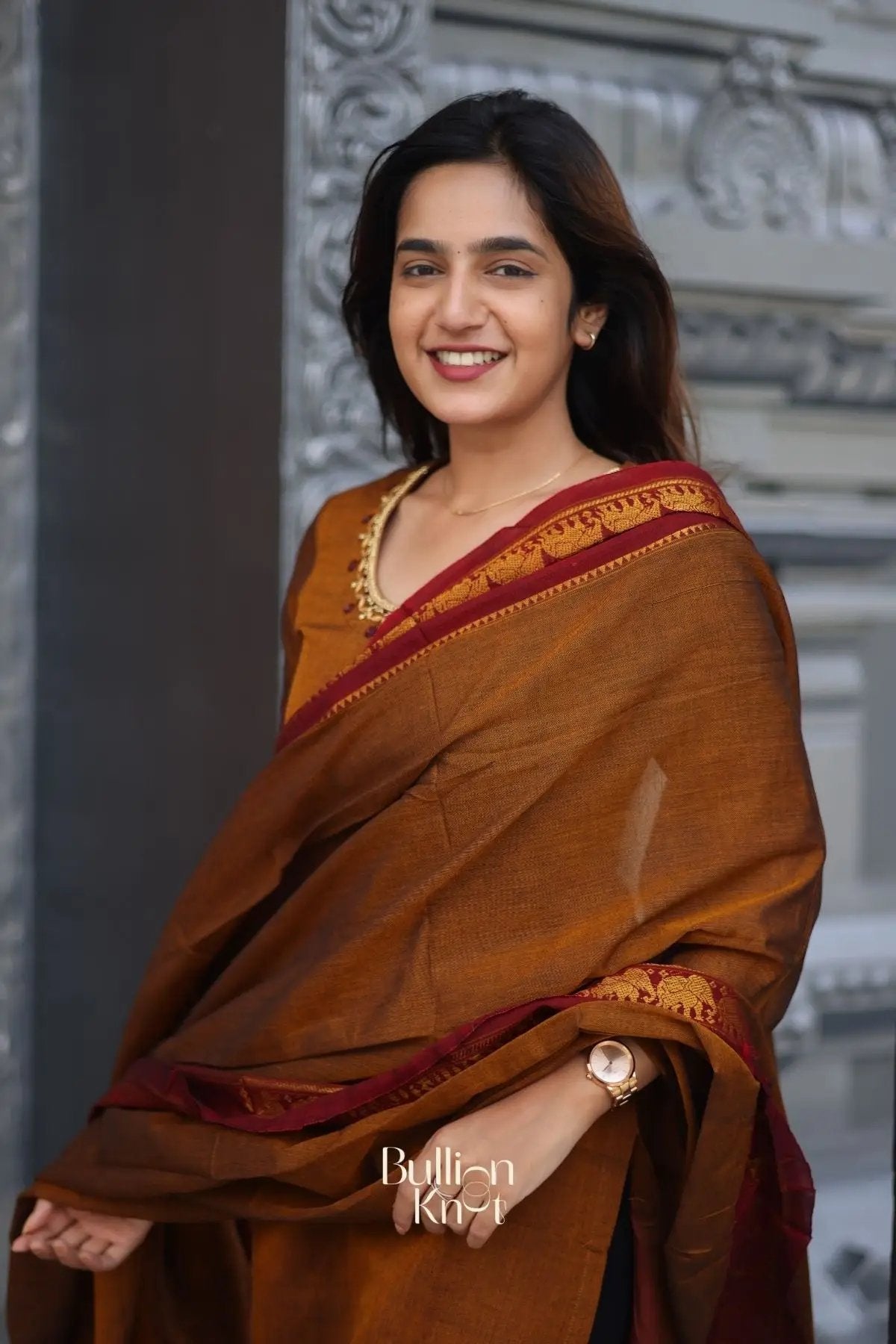 Vidhya Kurta set In Ochre Yellow