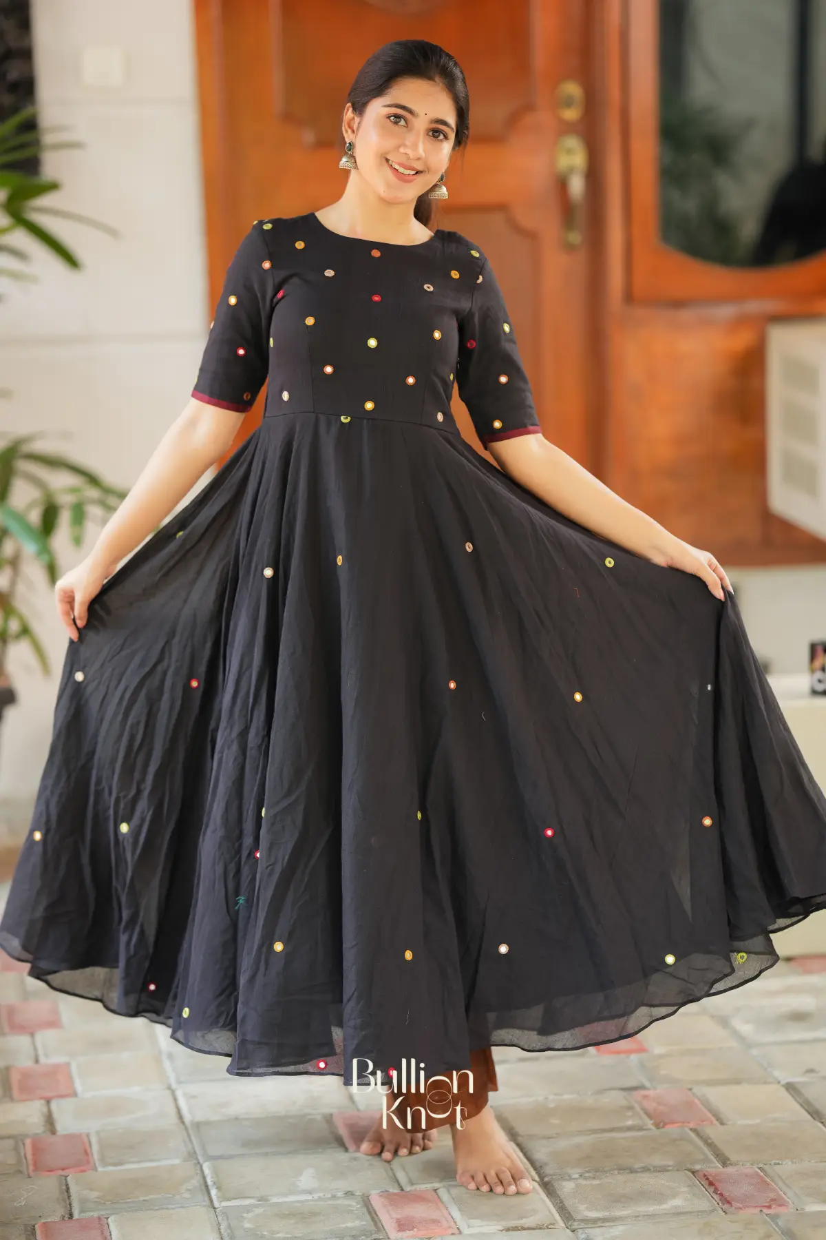 RajMukhi Anarkali (Dress) in Black