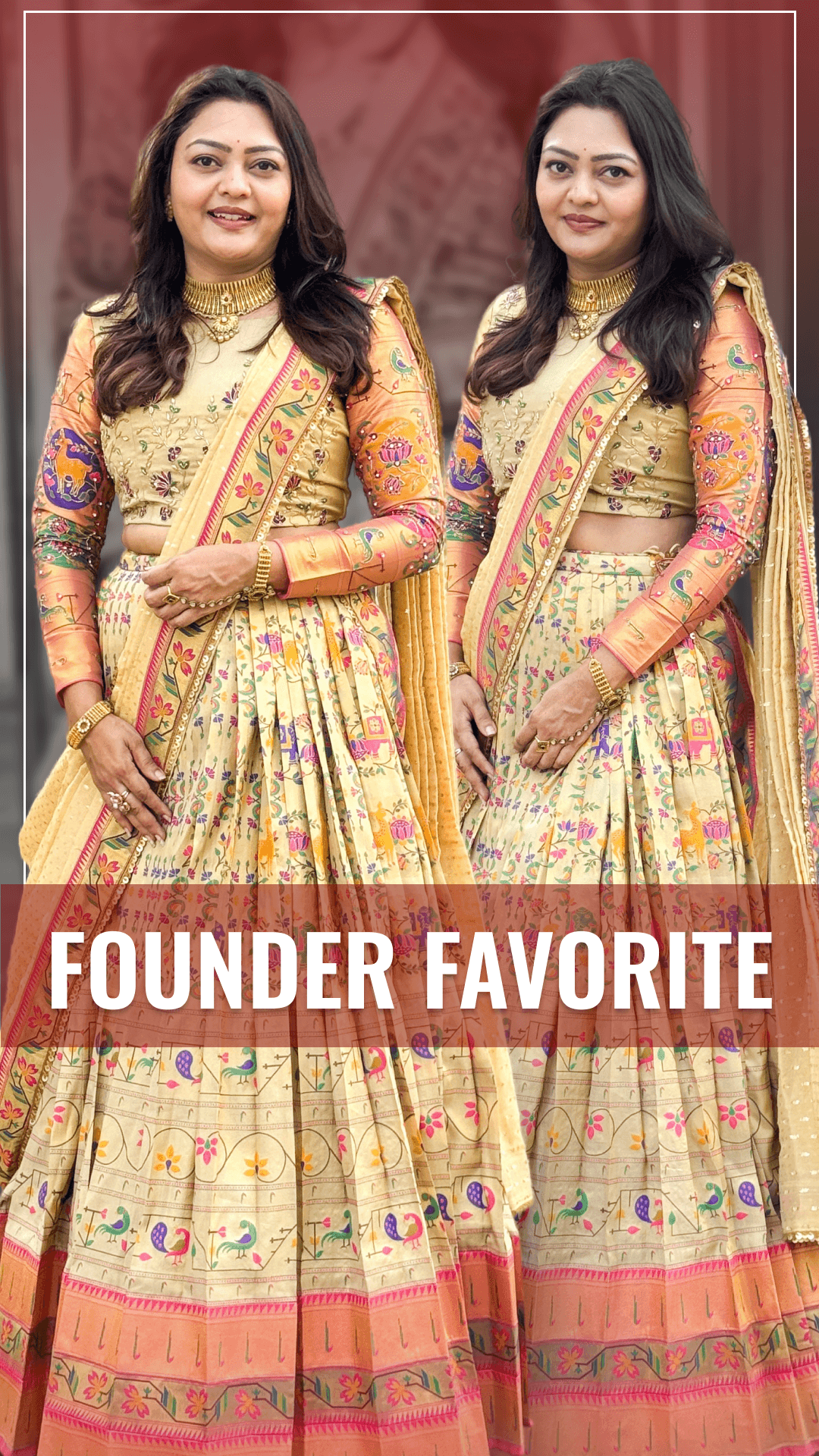 Beautiful yellow embroidered lehenga with floral motifs and matching dupatta, ethnic wear for special occasions