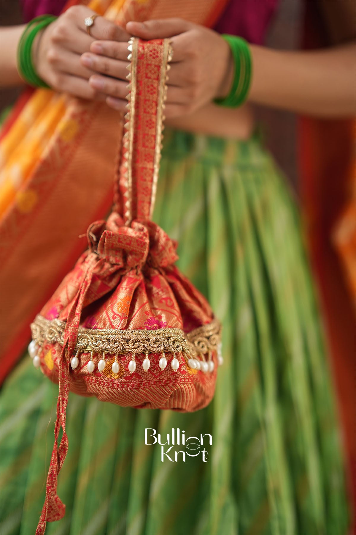 Girija 2-In-1 Lehenga Set in green