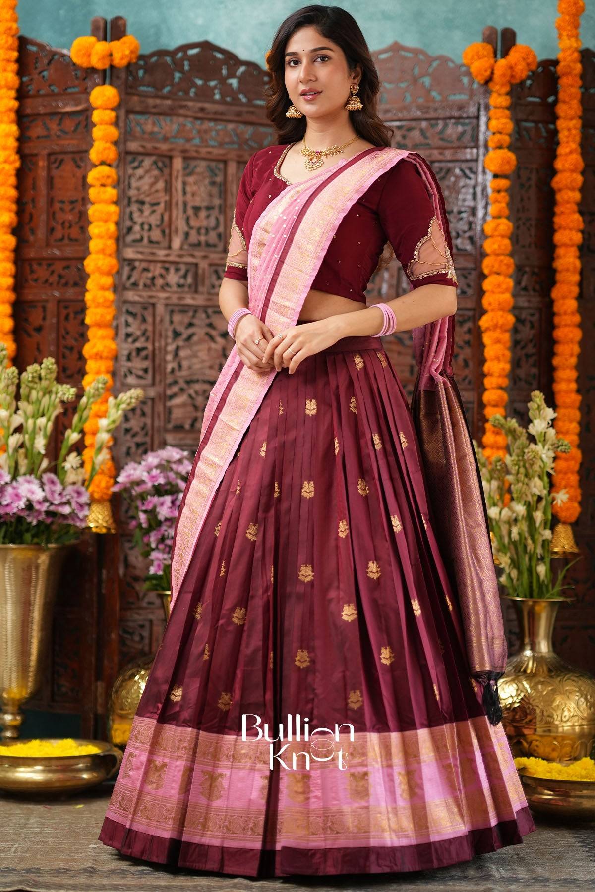 Lehenga size chart for half saree and traditional clothing