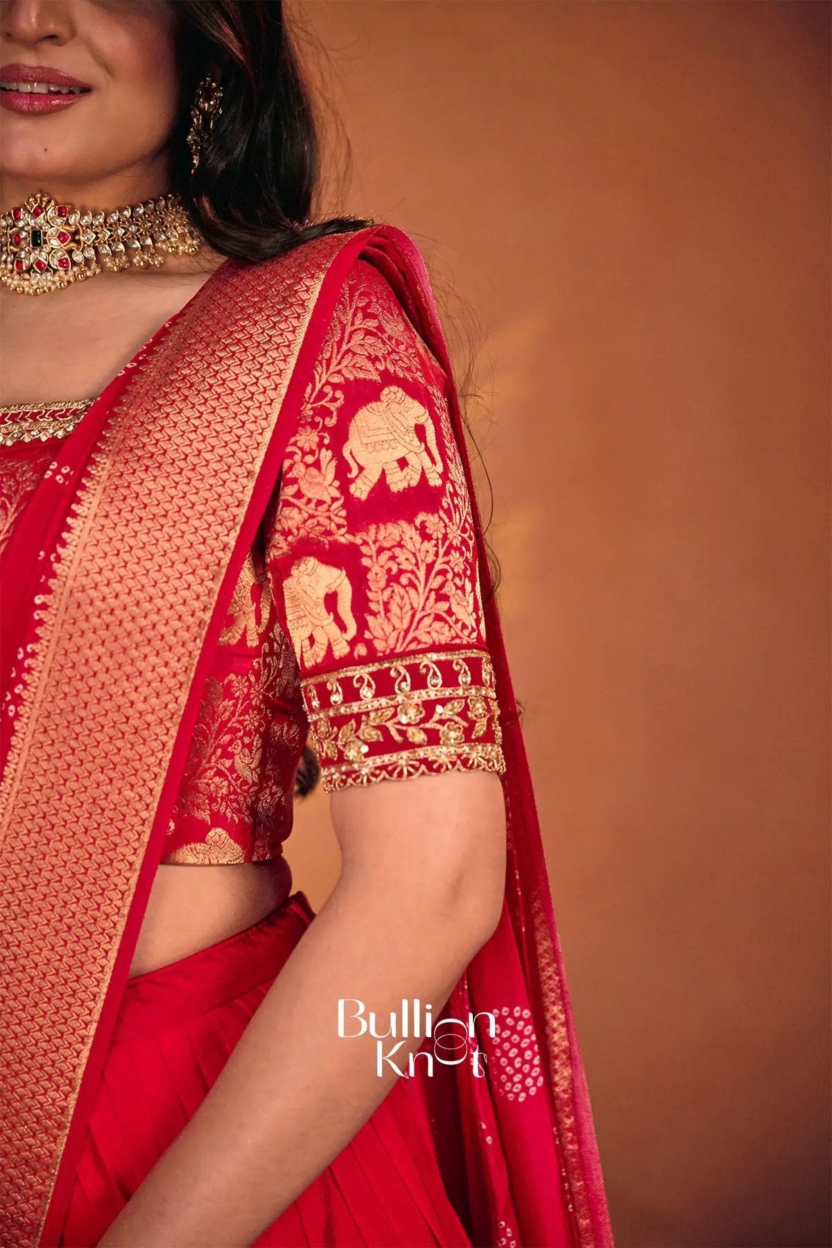 Saraswati Dola Red Lehenga Set