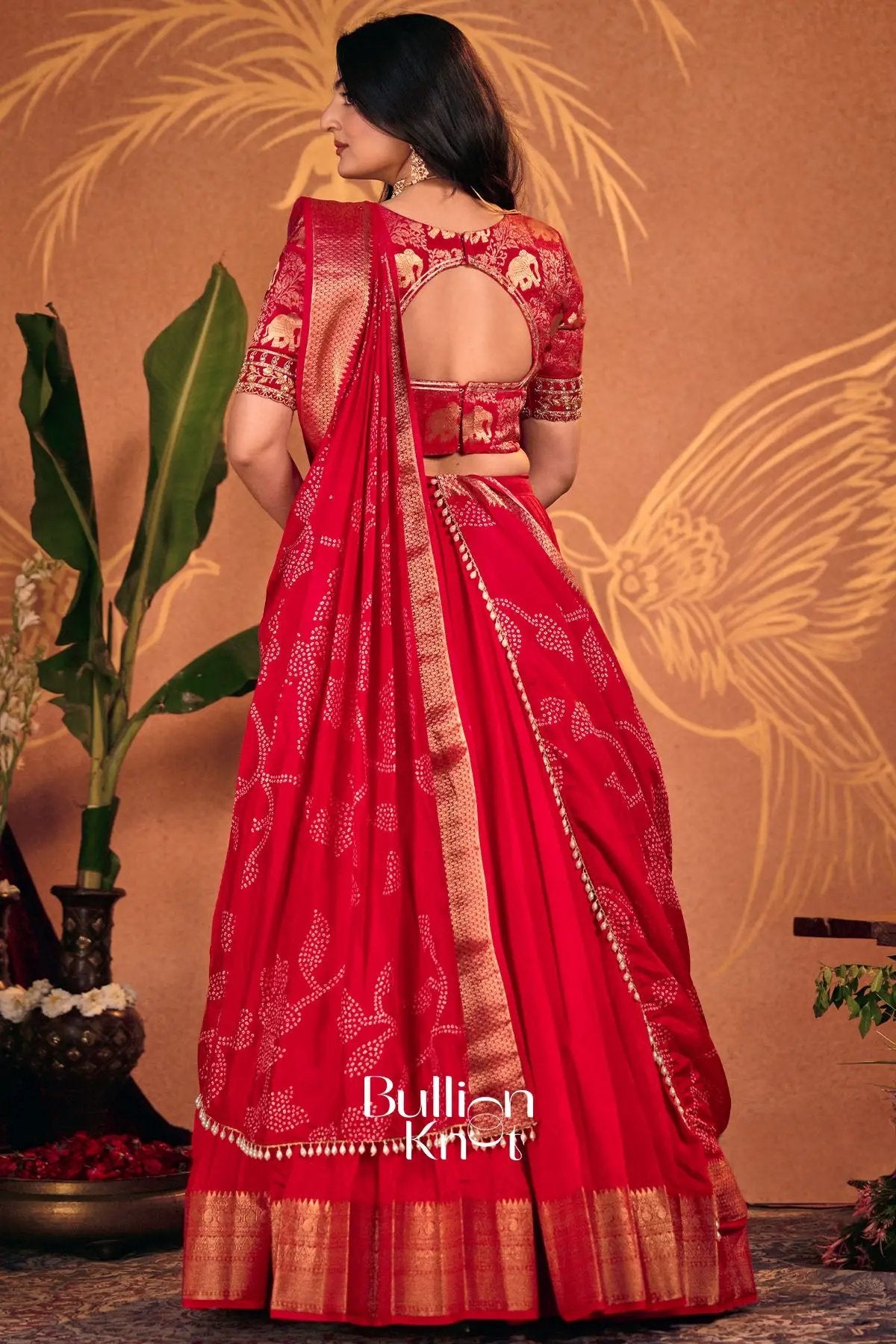 Saraswati Dola Red Lehenga Set