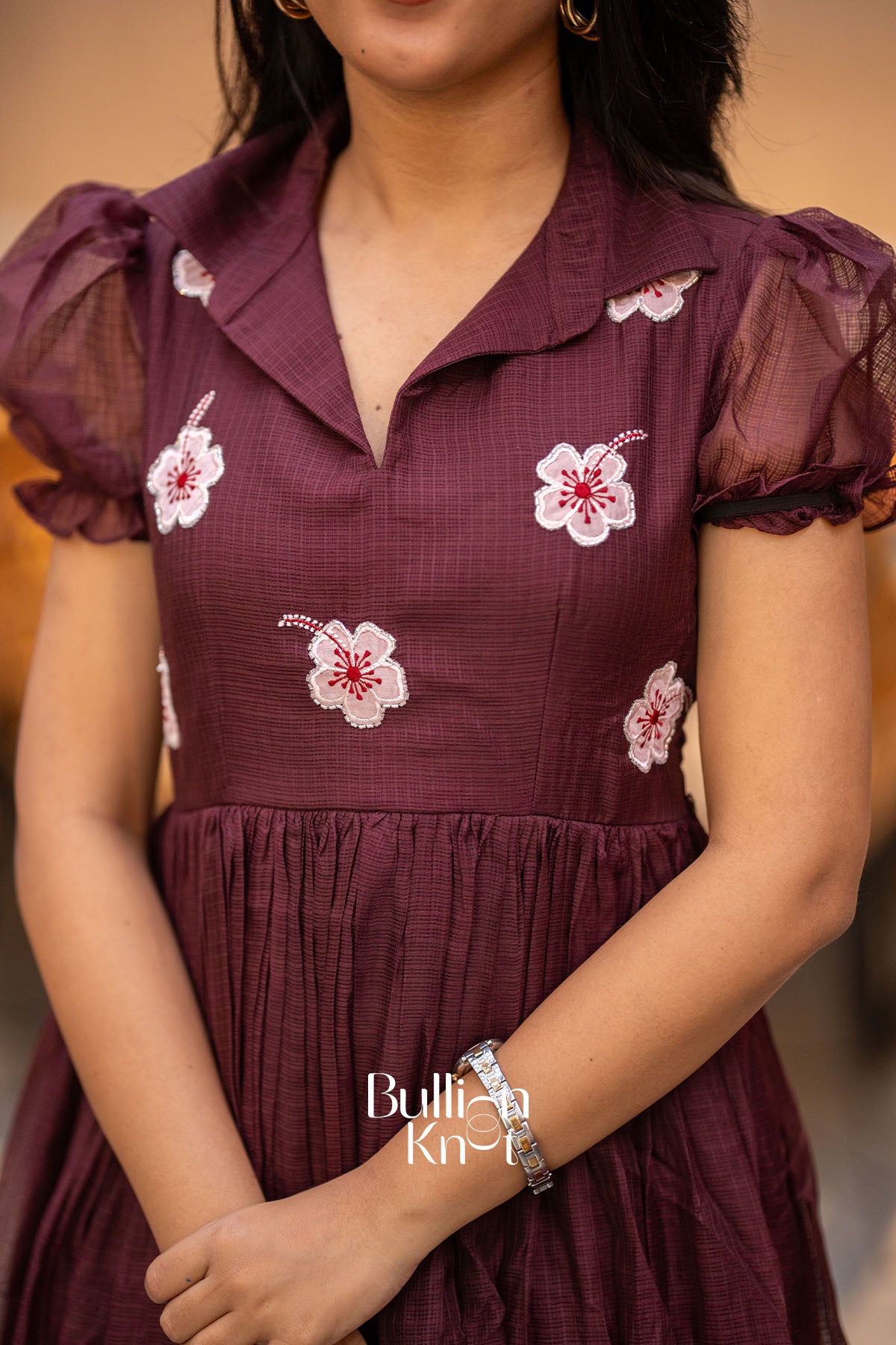 Sifra Softy cotton Handwork Midi Dress