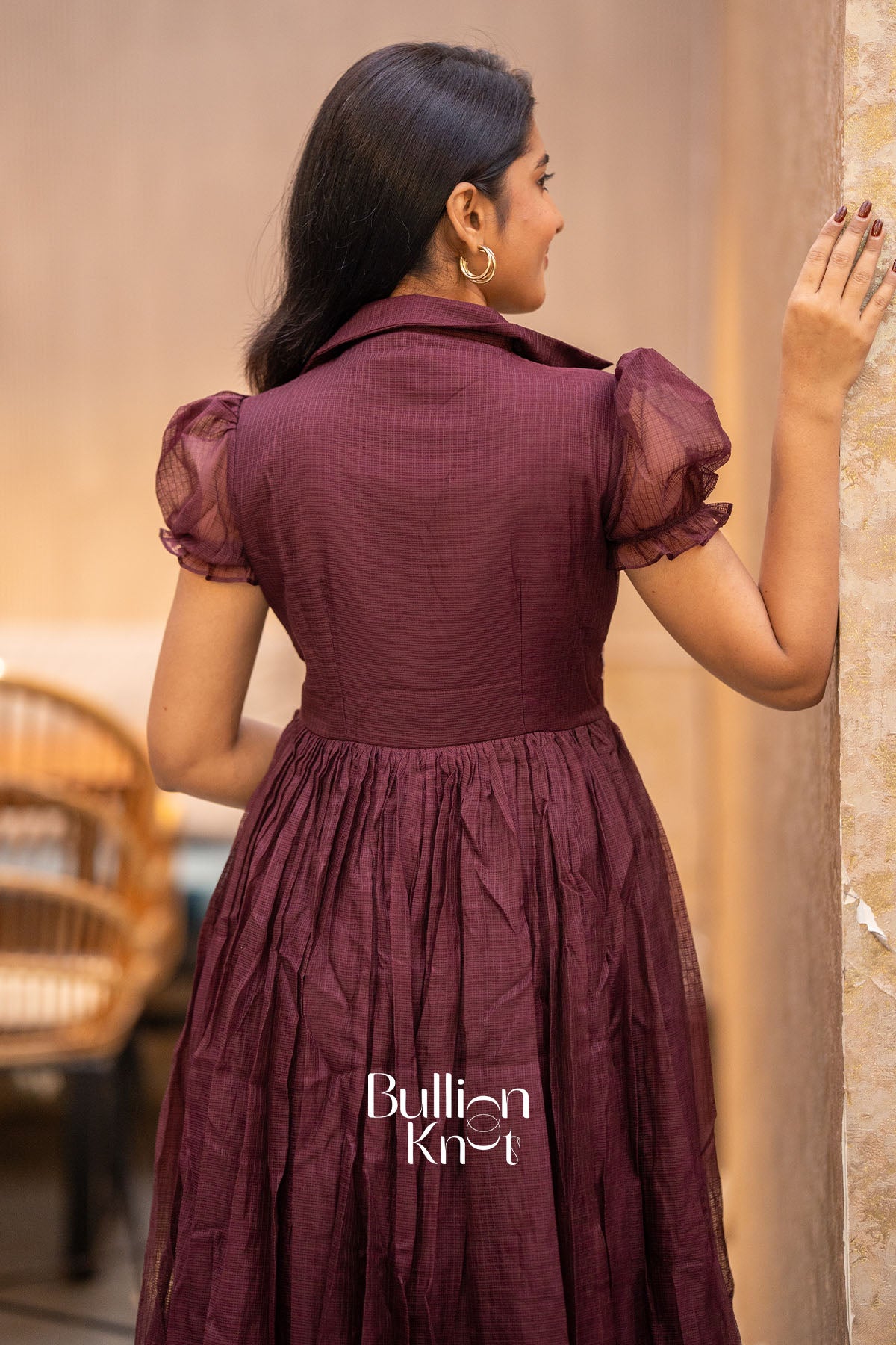 Sifra Softy kota Brown Midi Dress