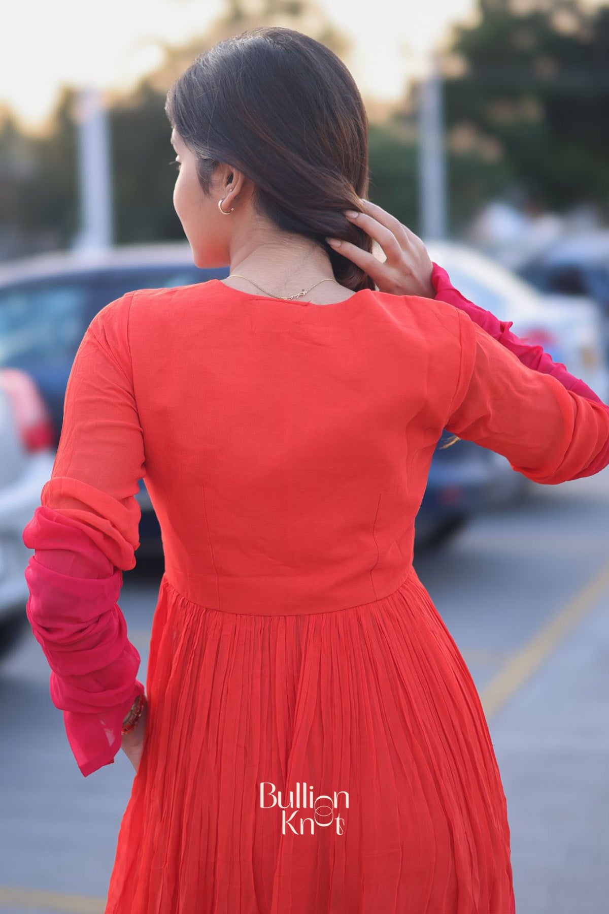 Aura Palazzo Set in Orange
