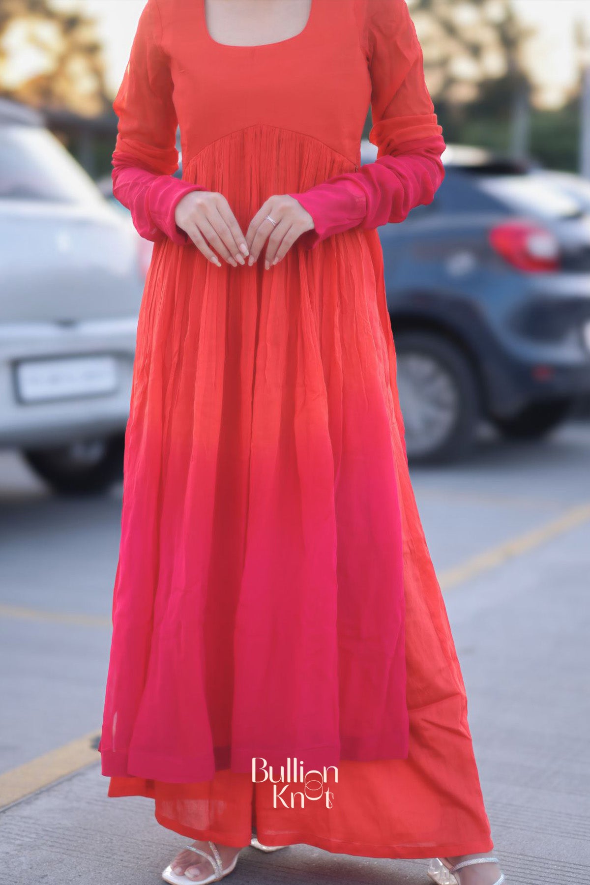 Aura Palazzo Set in Orange
