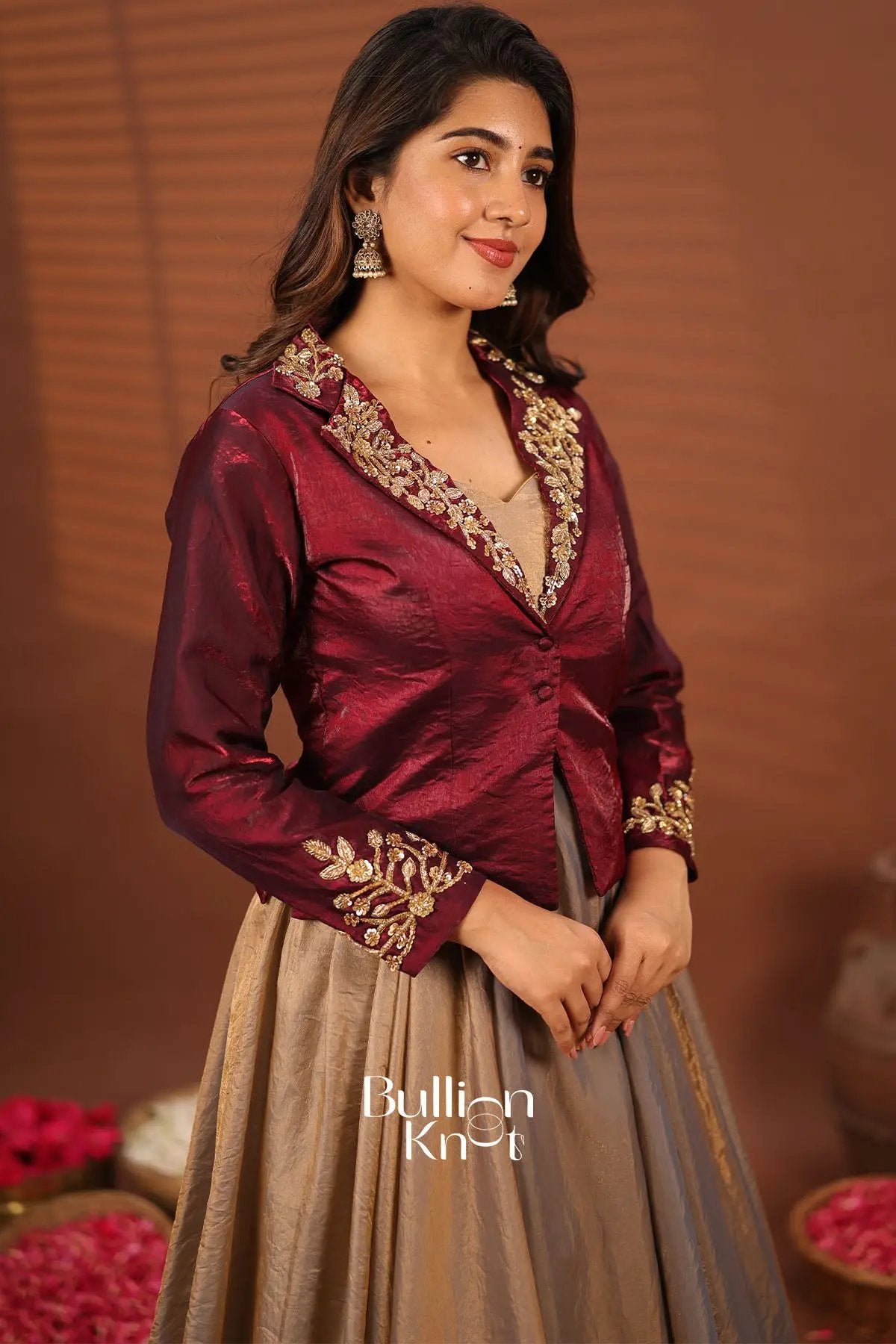 Regal steel gray and Merrun Jacket Indo western