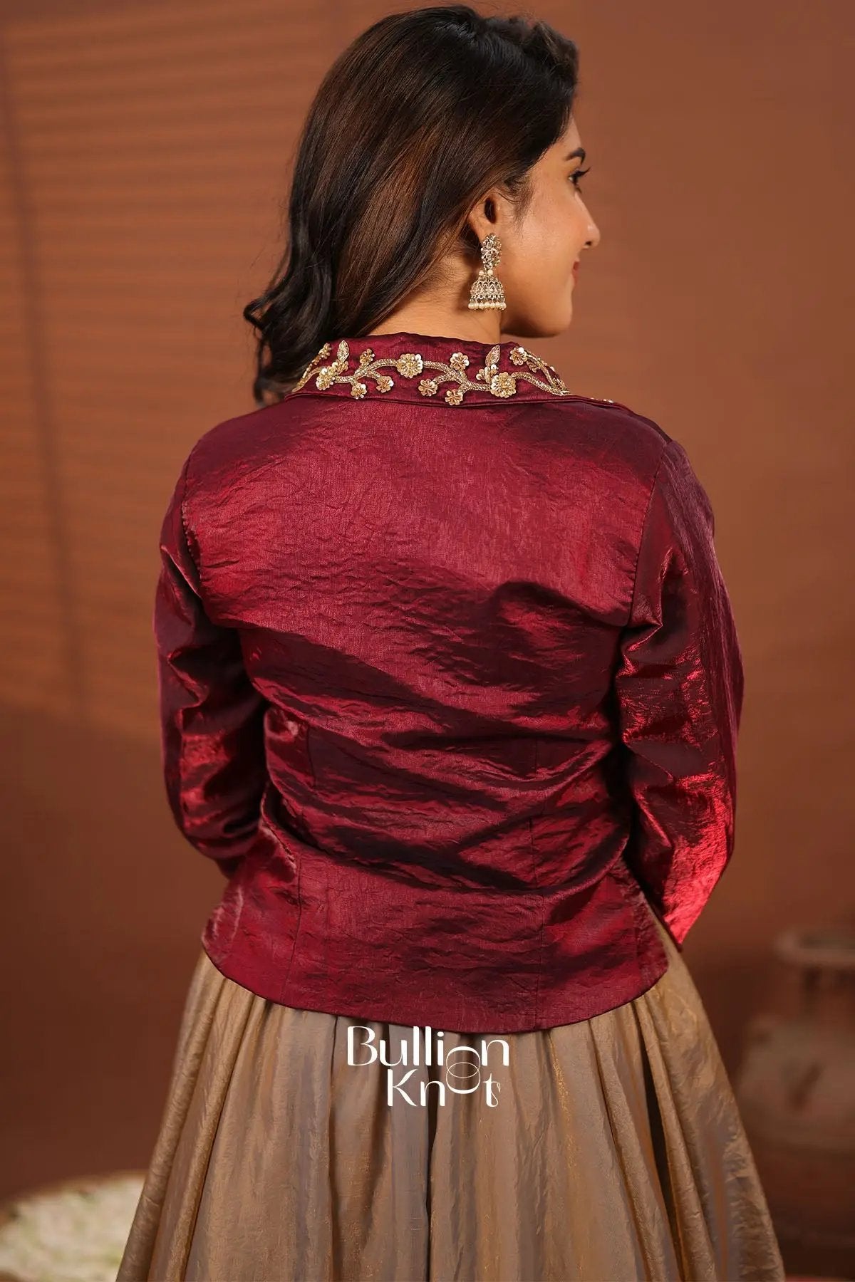 Regal steel gray and Merrun Jacket Indo western