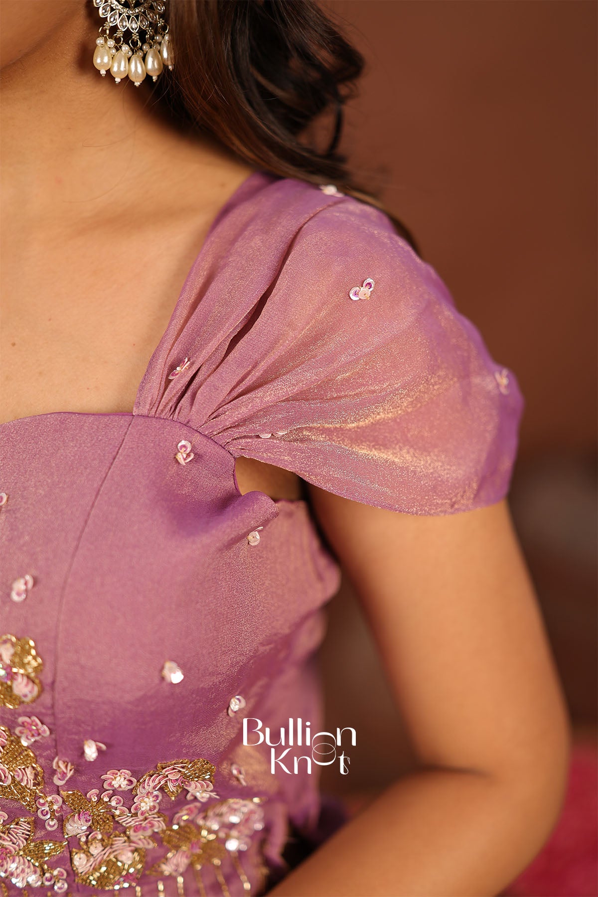 Nishita Lilac indian Barbie Indowestern Dress