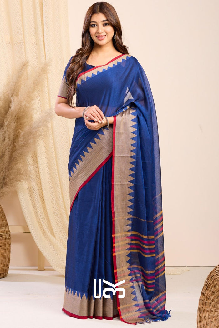 Bhanumati Handloom Saree in Blue