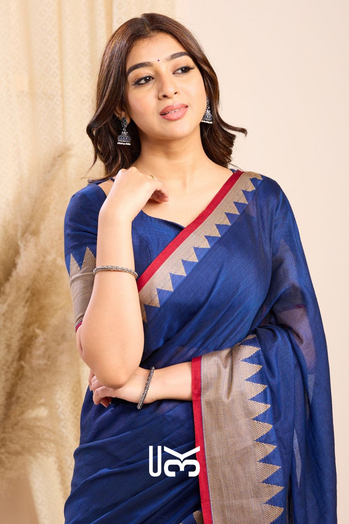Bhanumati Handloom Saree in Blue