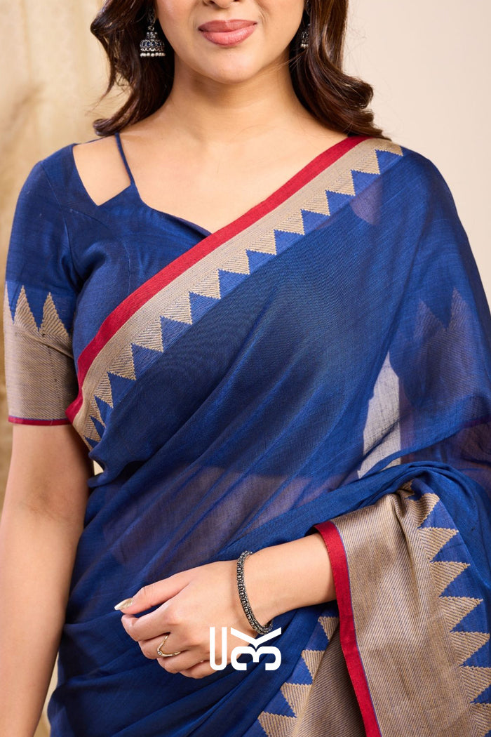 Bhanumati Handloom Saree in Blue