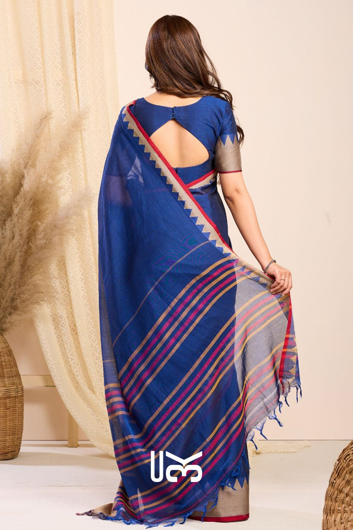Bhanumati Handloom Saree in Blue