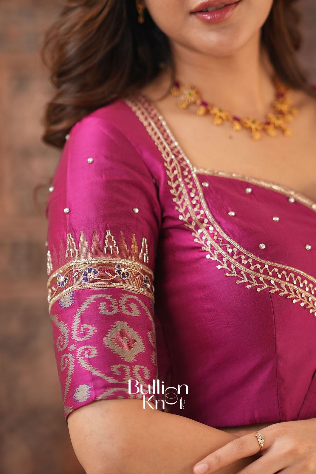 Bhargavi | Blue Crep Lehenga Set for Elegant Celebrations