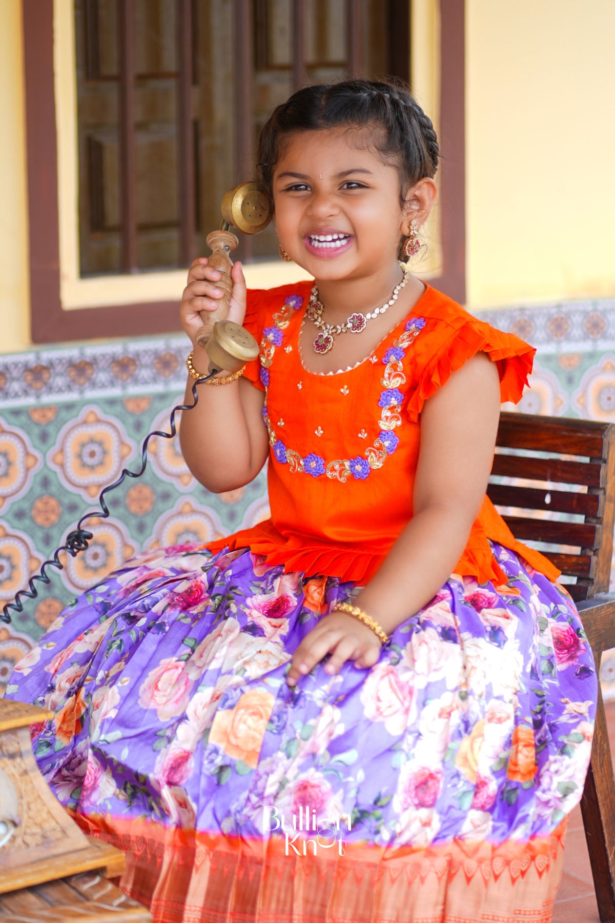 Baby Blush Lehenga Set in Purple
