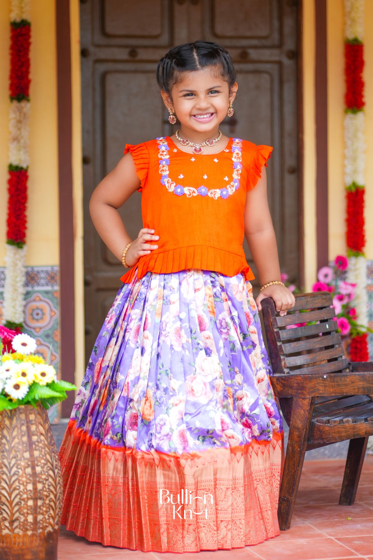 Baby Blush Lehenga Set in Purple