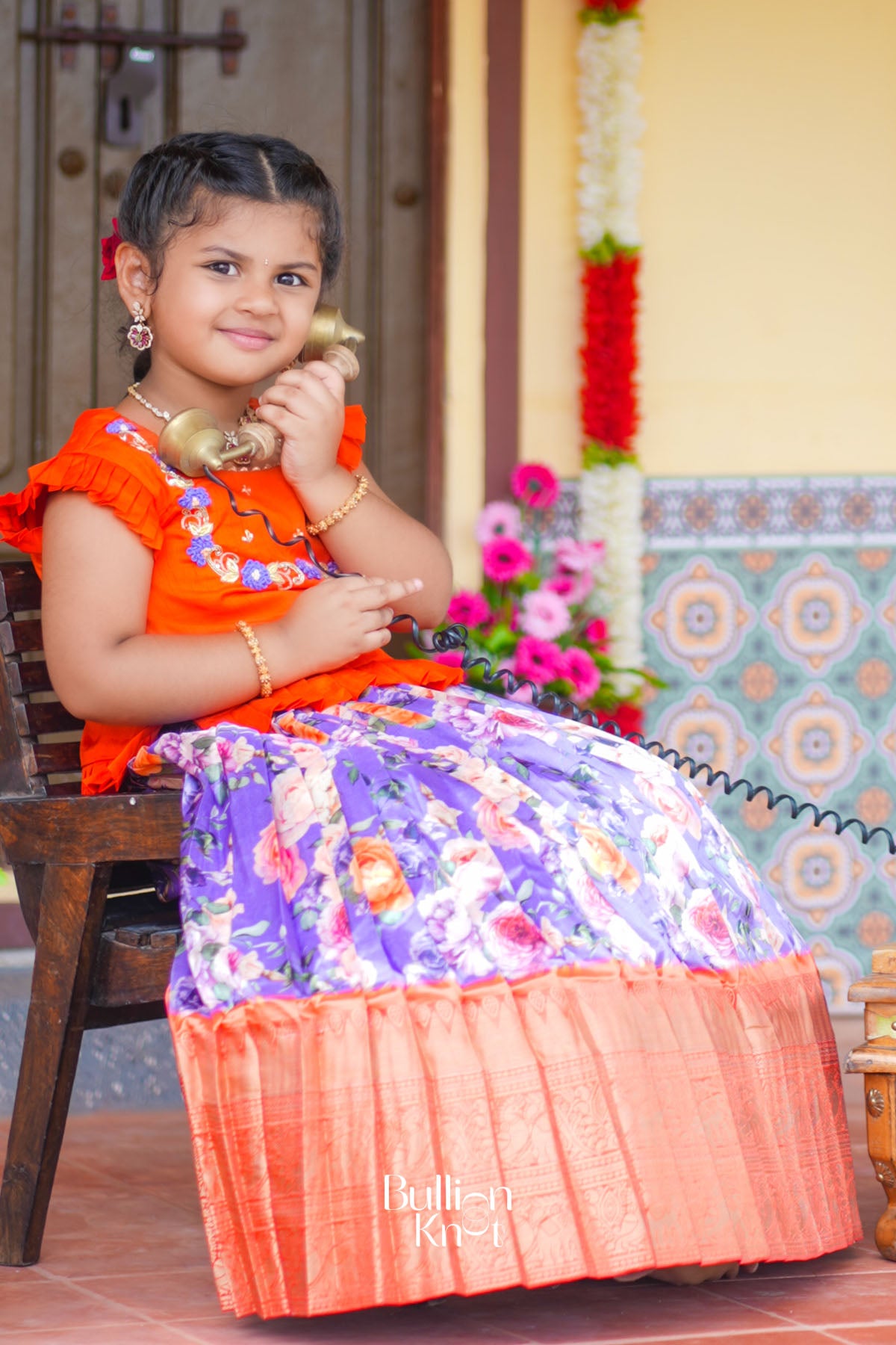 Baby Blush Lehenga Set in Purple