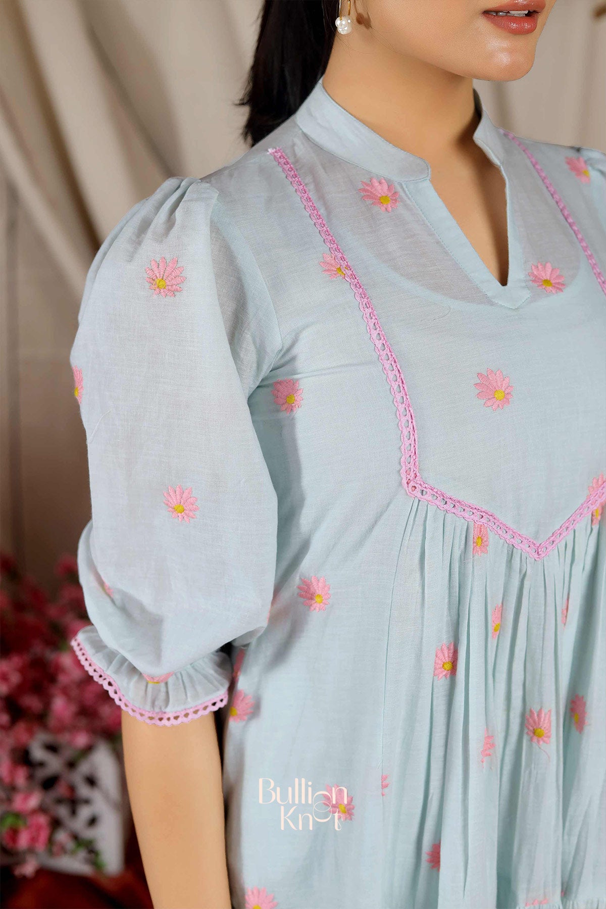 Camelia Summer Midi (Dress) in Powder Blue