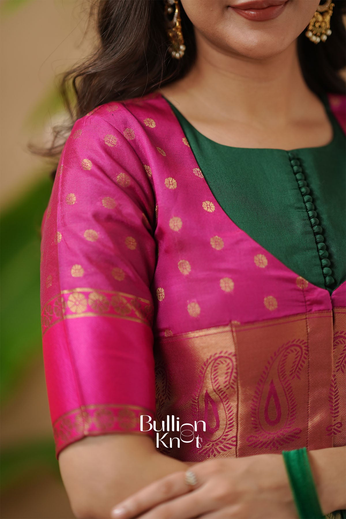 Sandhya Pattu Jacket (Dress) in Green