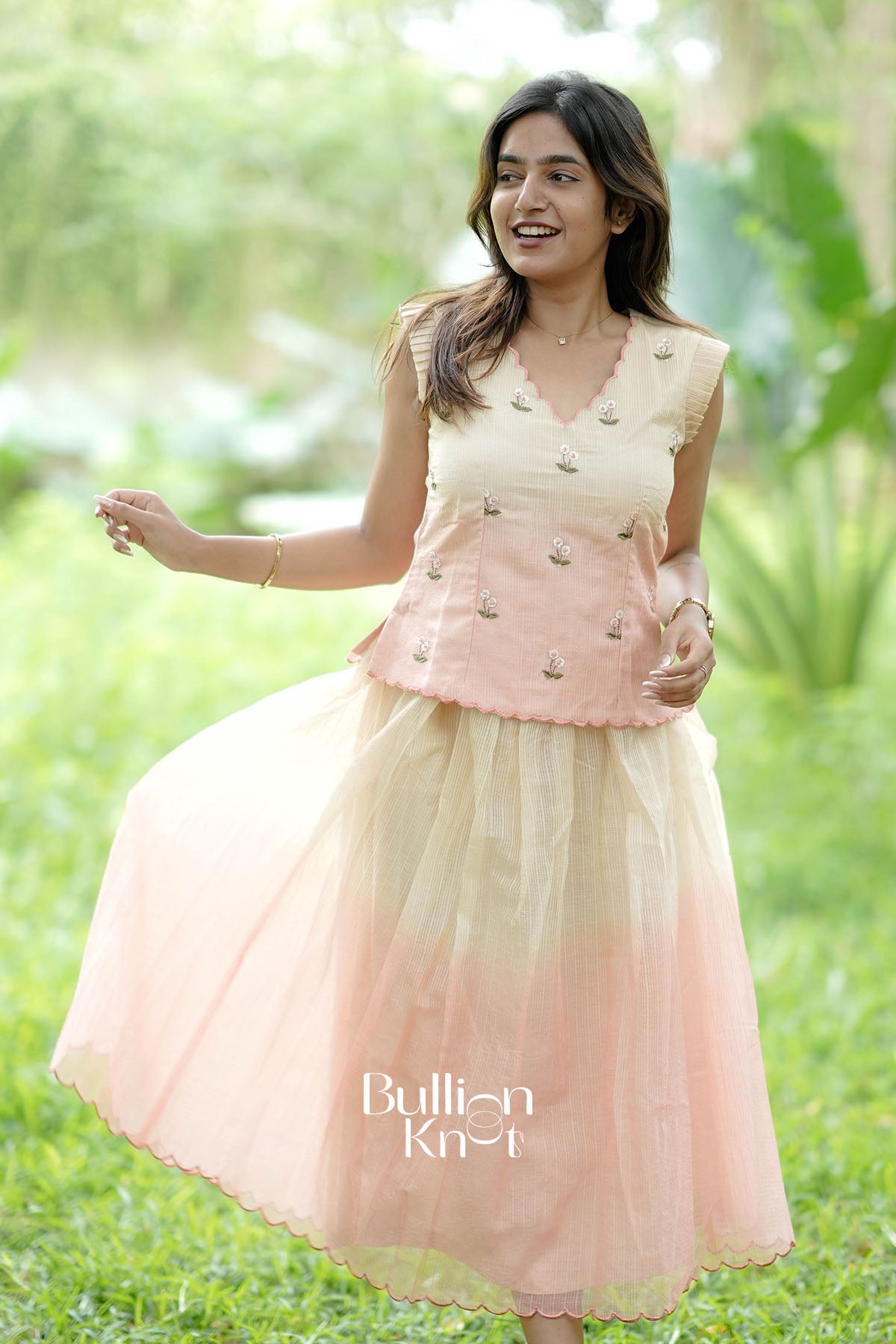 Aneri Kota Cream Co-ord Set Dress