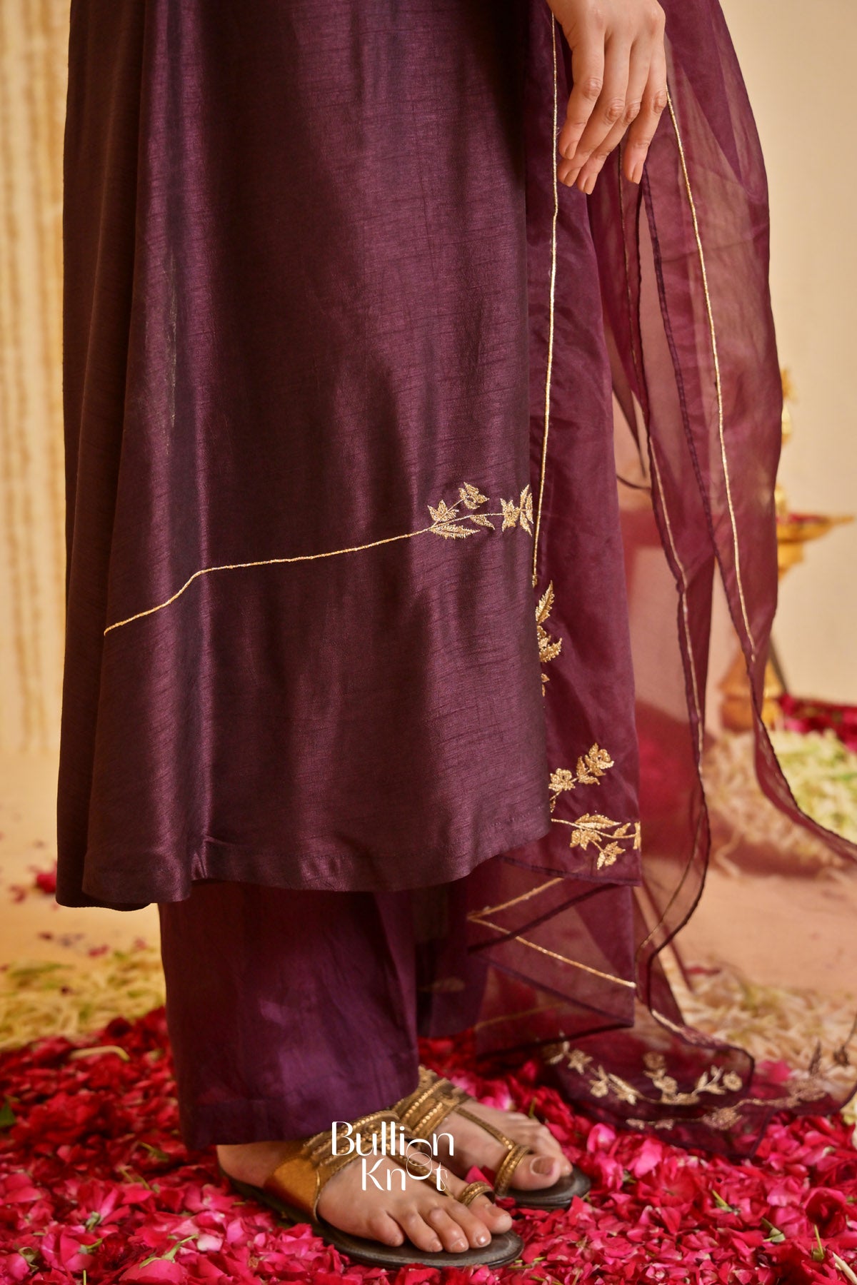 Deepvanika silk Kurta Set (Dress) in Brown