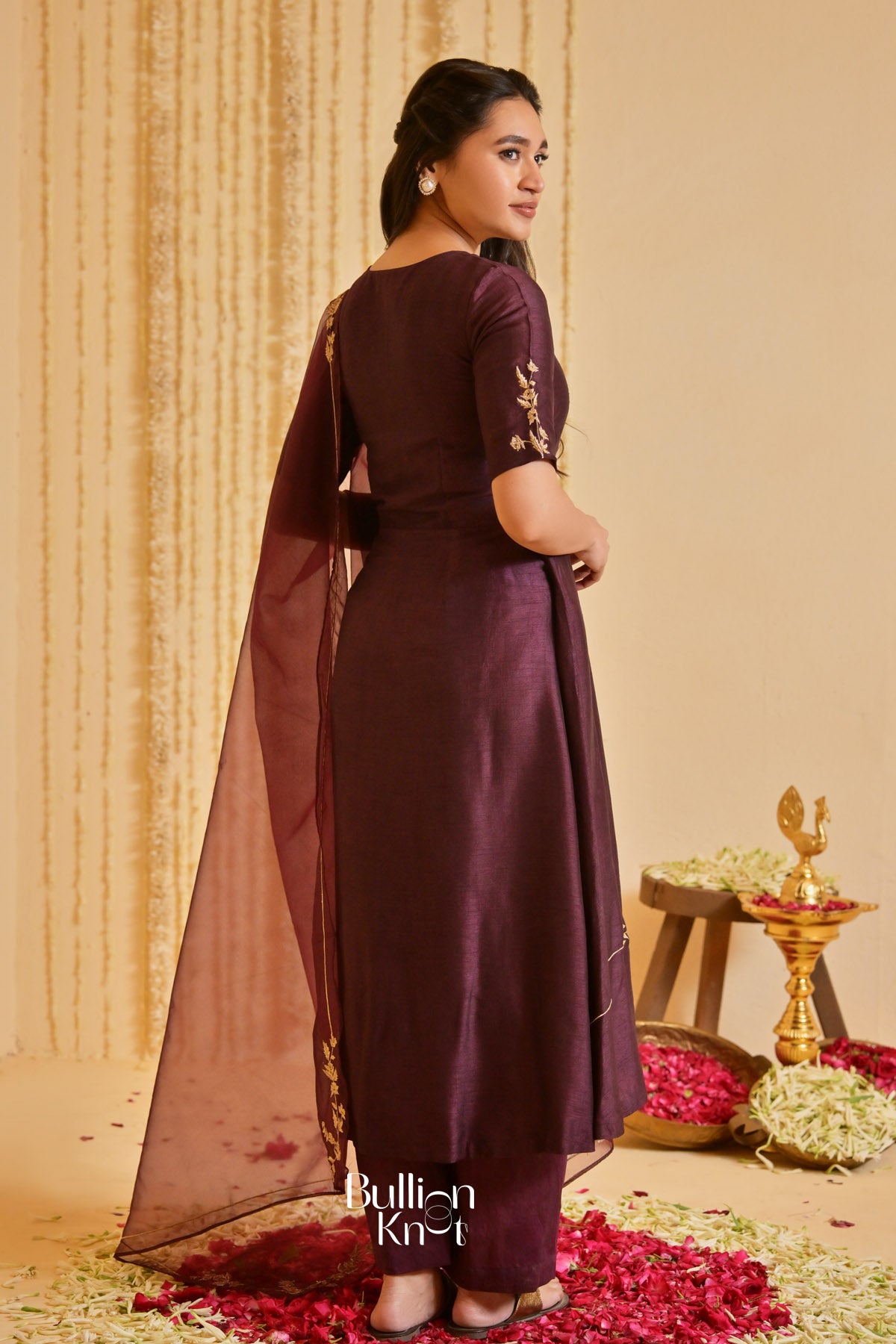 Deepvanika silk Kurta Set (Dress) in Brown