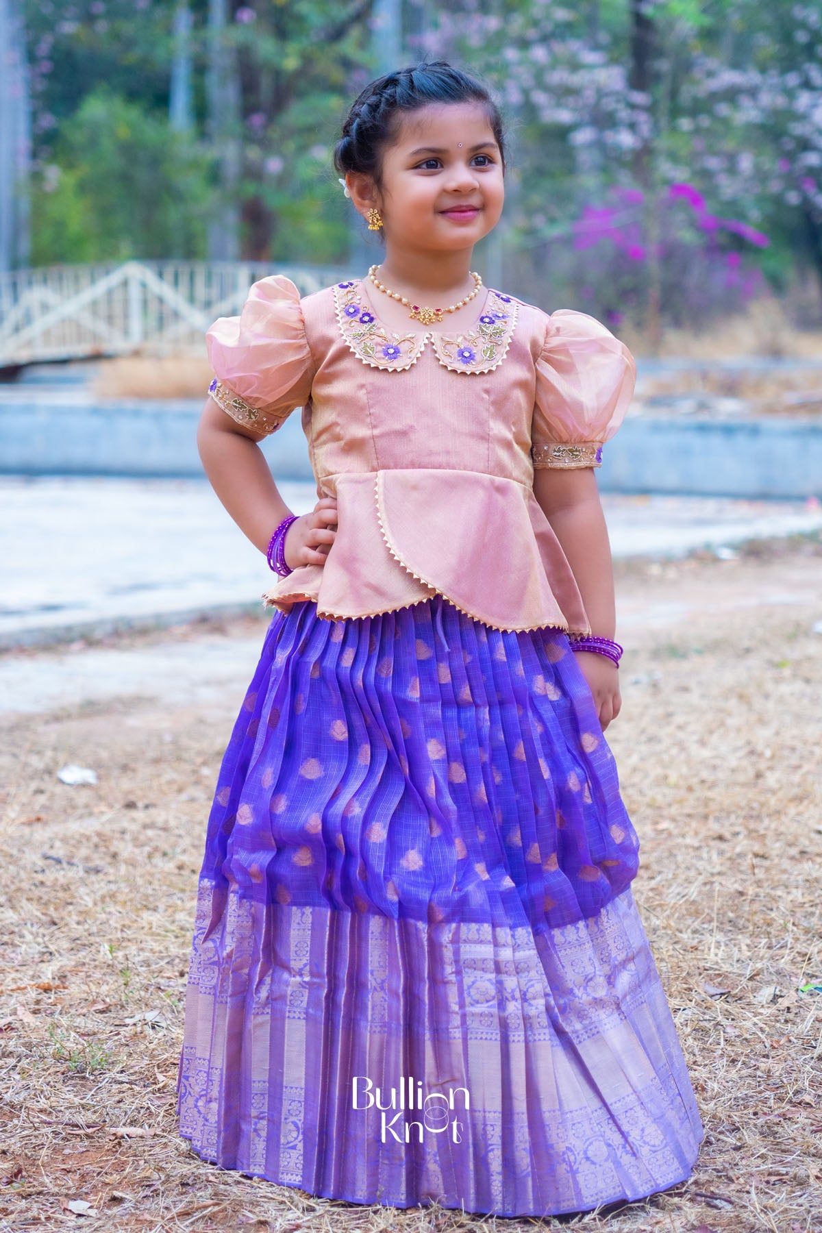 Baby Diva Lehenga Set in Piggy Pink